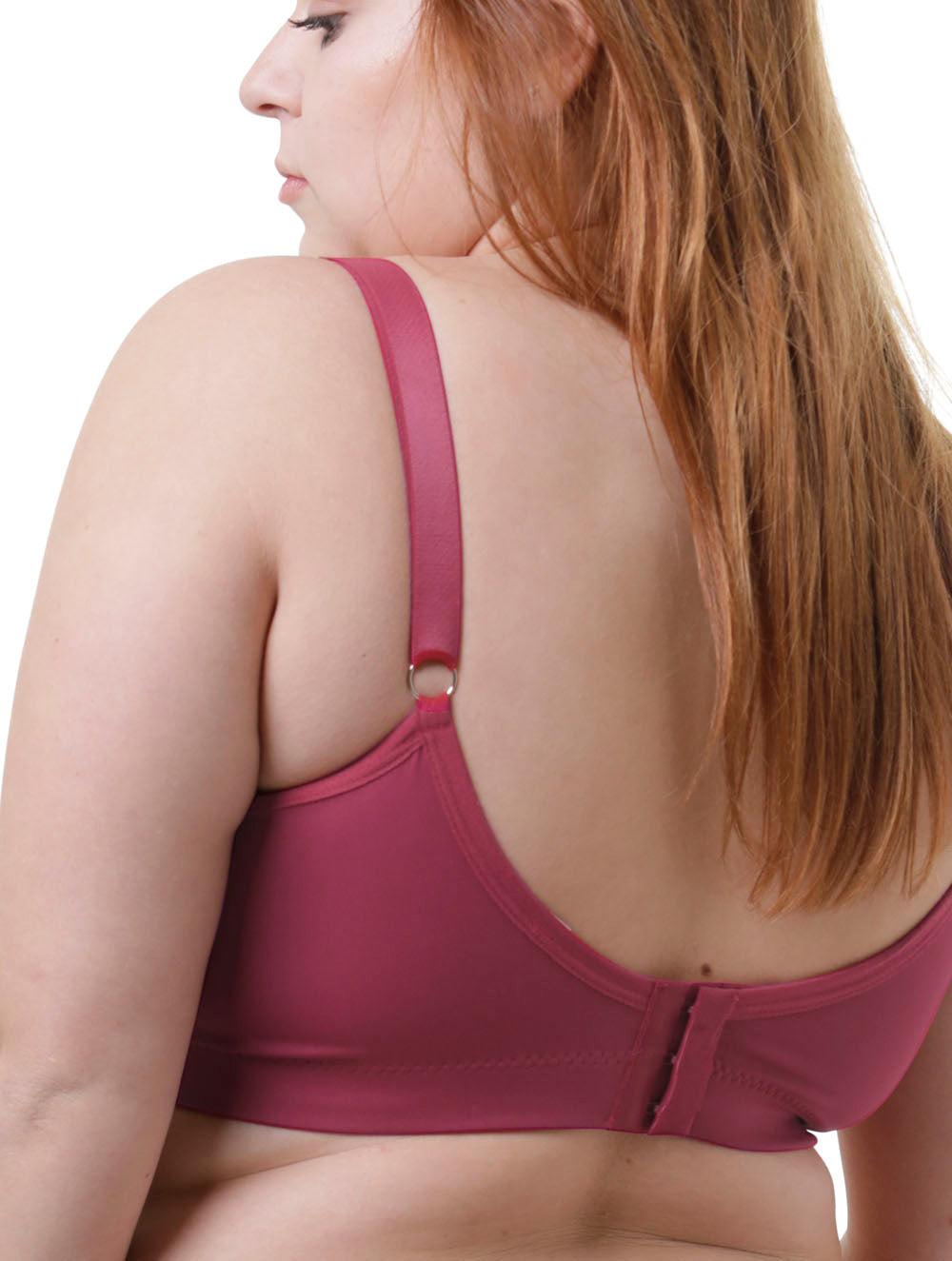 Sutiã Plus Size Tyn com Bojo e Aro Transpassado Rubro