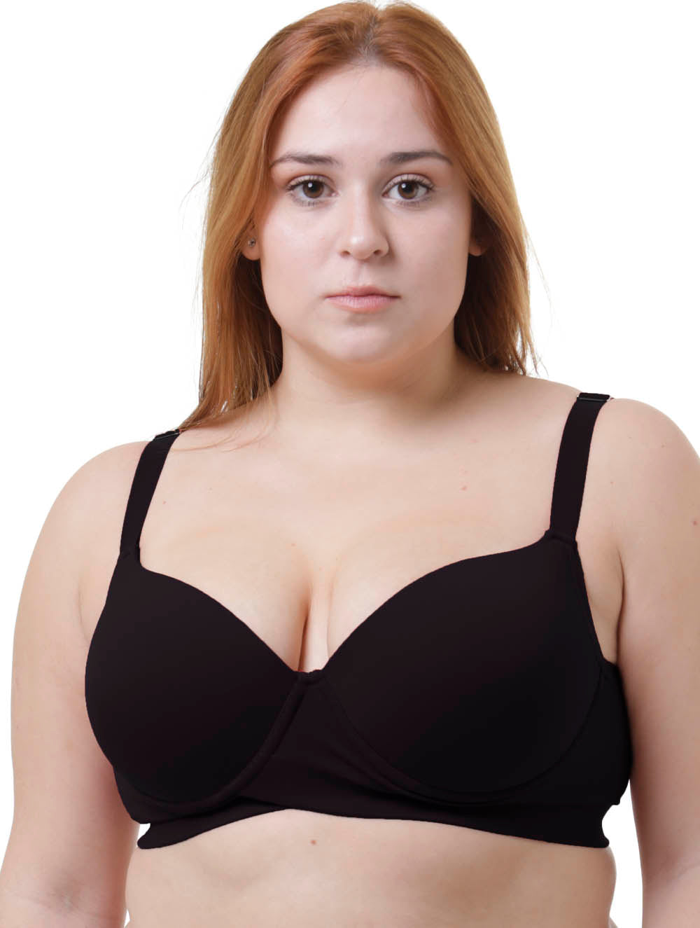 Sutiã Plus Size Tyn com Bojo e Aro Transpassado Rubro