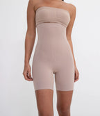 Bermuda Básica Alta Modeladora em Microfibra Sem Costura Liso Trifil