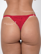 Combo leve 5 e pague 4 - Calcinha fio dental com regulagem e toda em renda