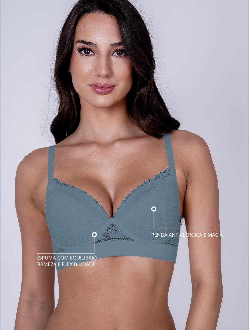 Sutiã Bojo Soft todo rendado Tyn lingerie 090