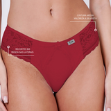Calcinha de Renda Fio Duplo Sexy e Confortável Tyn - Desejo