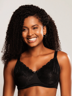 Sutiã s/ Bojo Plus Size c/ Renda e Aro Microfibra Elegance