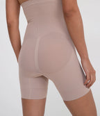 Bermuda Básica Alta Modeladora em Microfibra Sem Costura Liso Trifil