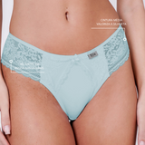 Calcinha de Renda Fio Duplo Sexy e Confortável Tyn - Chocolate