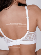 Sutiã com Bojo Soft e Meia Renda Confortável e Delicado- Tyn Lingerie