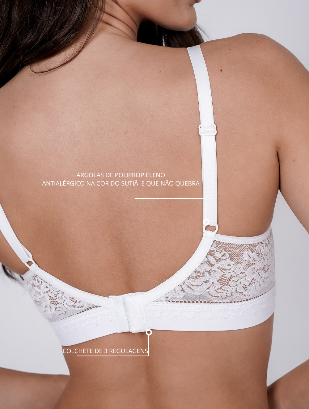 Sutiã com Bojo Soft e Meia Renda Confortável e Delicado- Tyn Lingerie