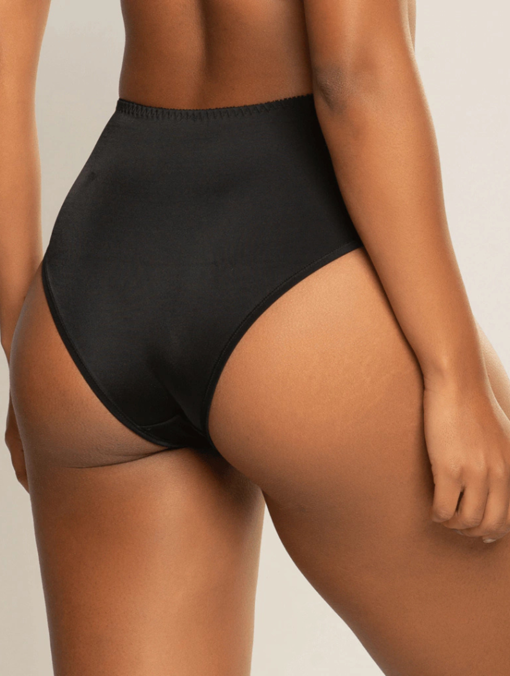 Calcinha Cinta Alta Microfibra Cetinete Elegance