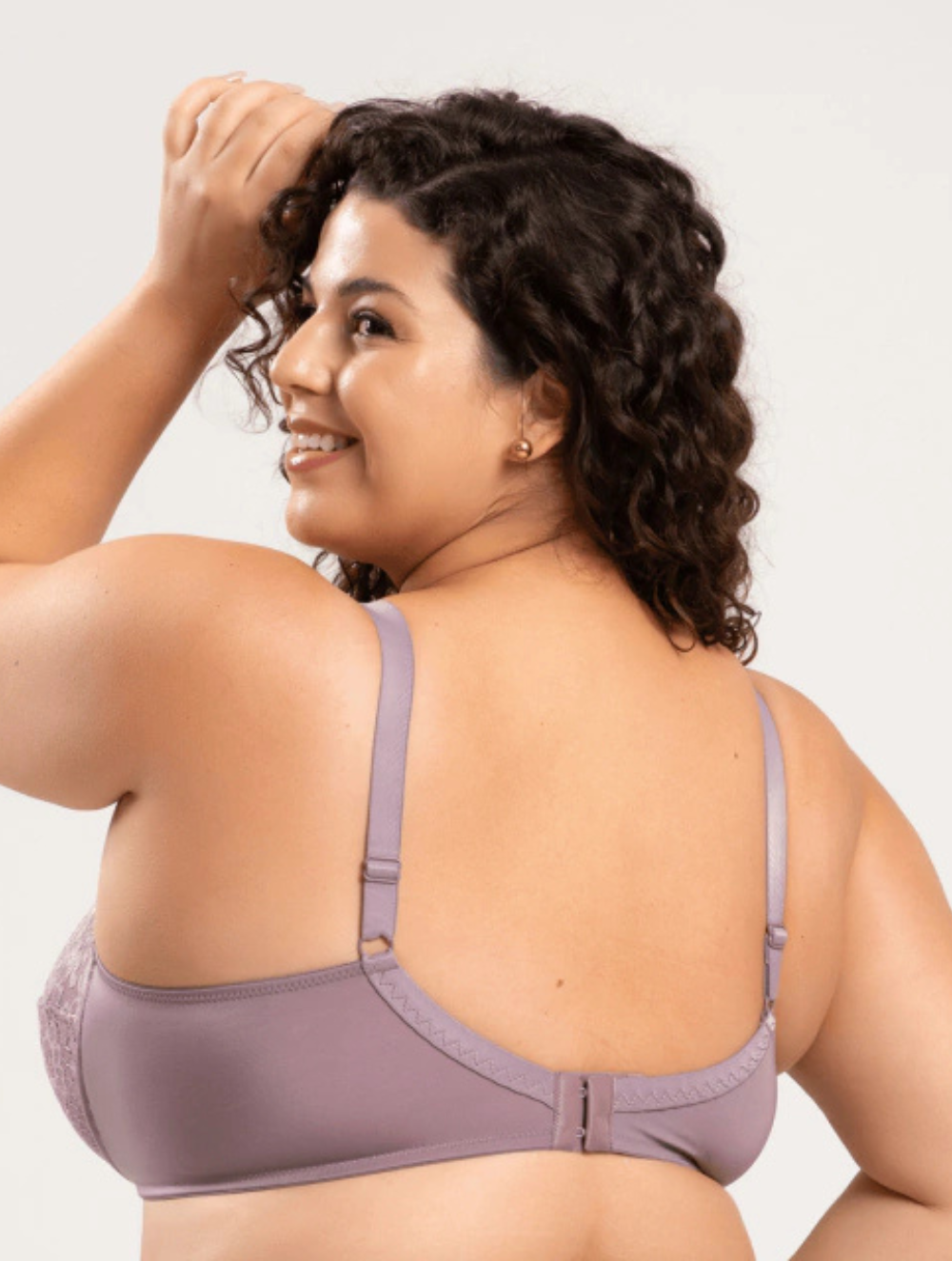 Sutiã s/ Bojo Plus Size c/ Renda e Aro Microfibra Elegance