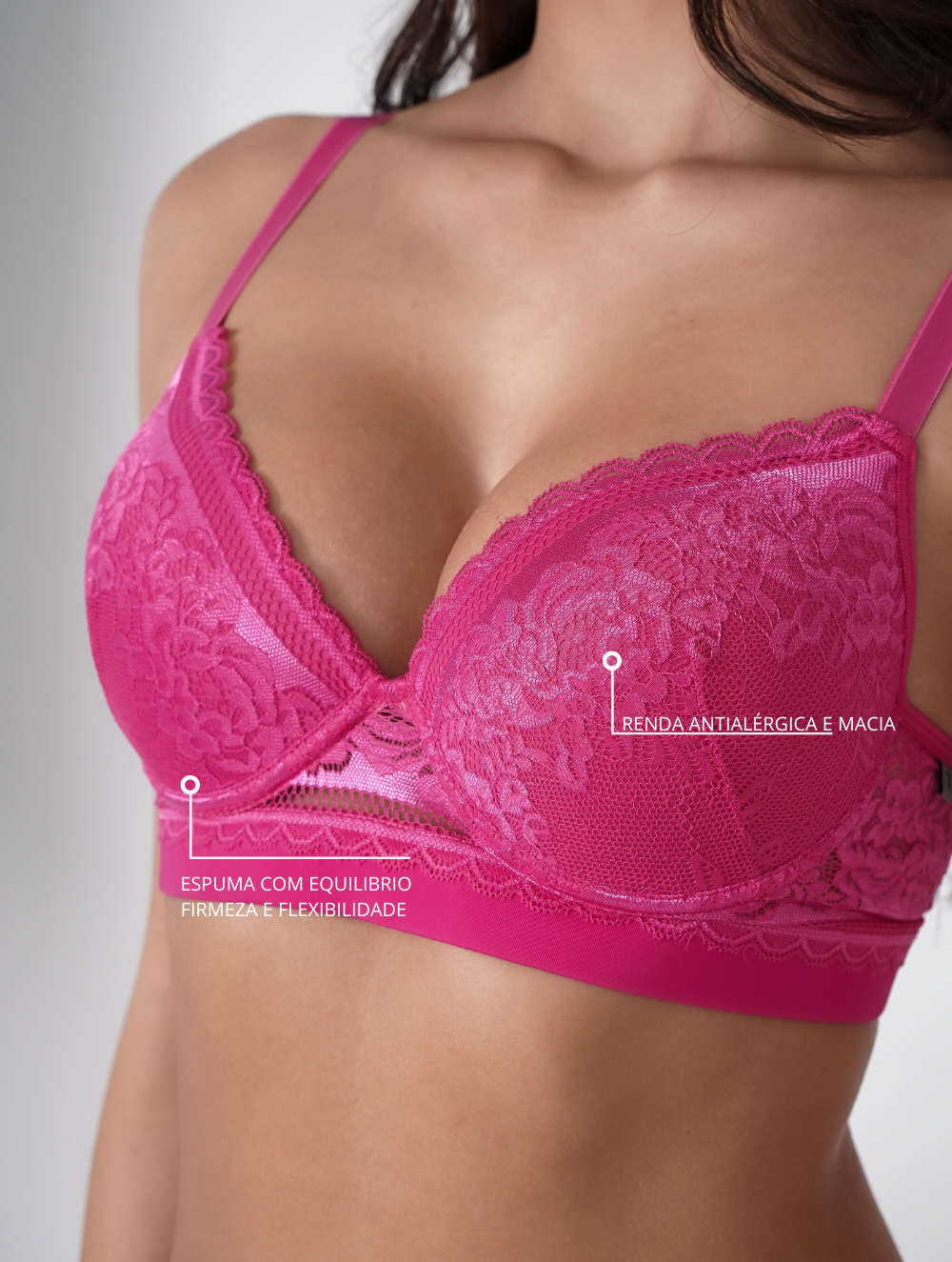 Sutiã Bojo Soft todo rendado Tyn lingerie 090