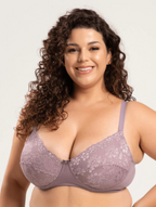Sutiã s/ Bojo Plus Size c/ Renda e Aro Microfibra Elegance