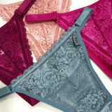 Combo leve 5 e pague 4 - Calcinha fio dental com regulagem e toda em renda