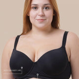 Sutiã Plus Size Tyn com Bojo e Aro Transpassado Branco
