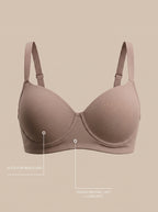 Sutiã Plus Size Tyn com Bojo e Aro Base reta