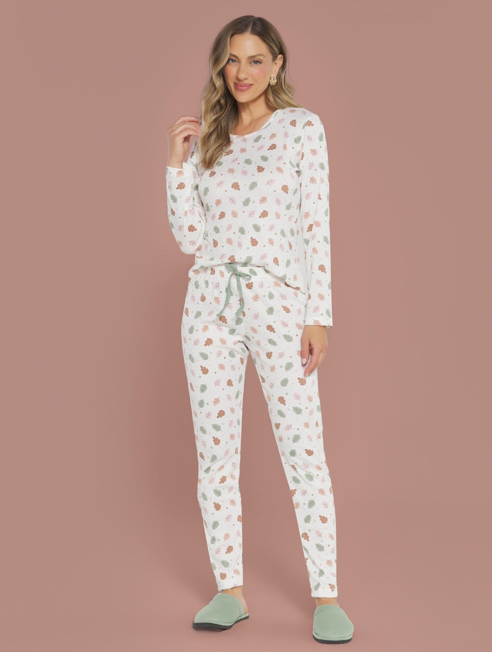 Pijama Ribana Canelada Estampado