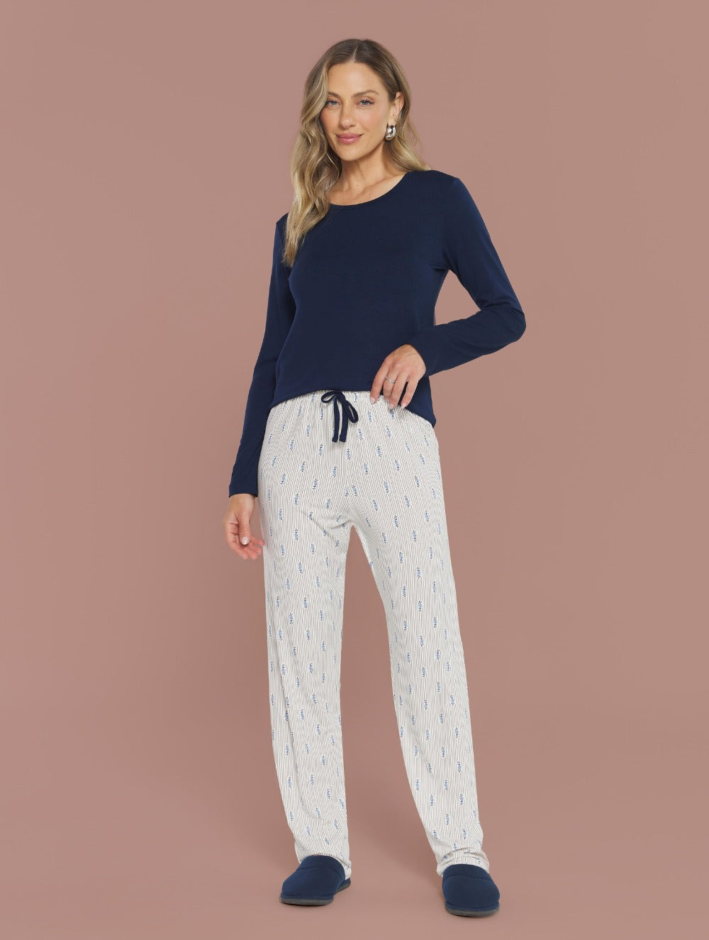 Pijama Viscolycra Toque Macio Florecer