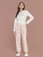 Pijama Malha Peletizada Peluciada Forest Fox