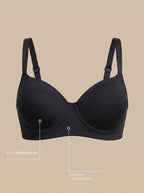 Sutiã Plus Size Tyn com Bojo e Aro Base reta