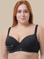 Sutiã Plus Size Tyn com Bojo e Aro Base reta