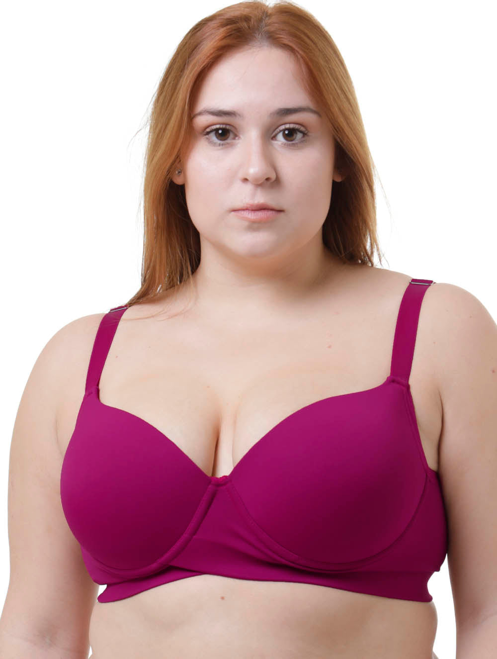 Sutiã Plus Size Tyn com Bojo e Aro Transpassado Preto – Alças Largas e Sustentação Confortável