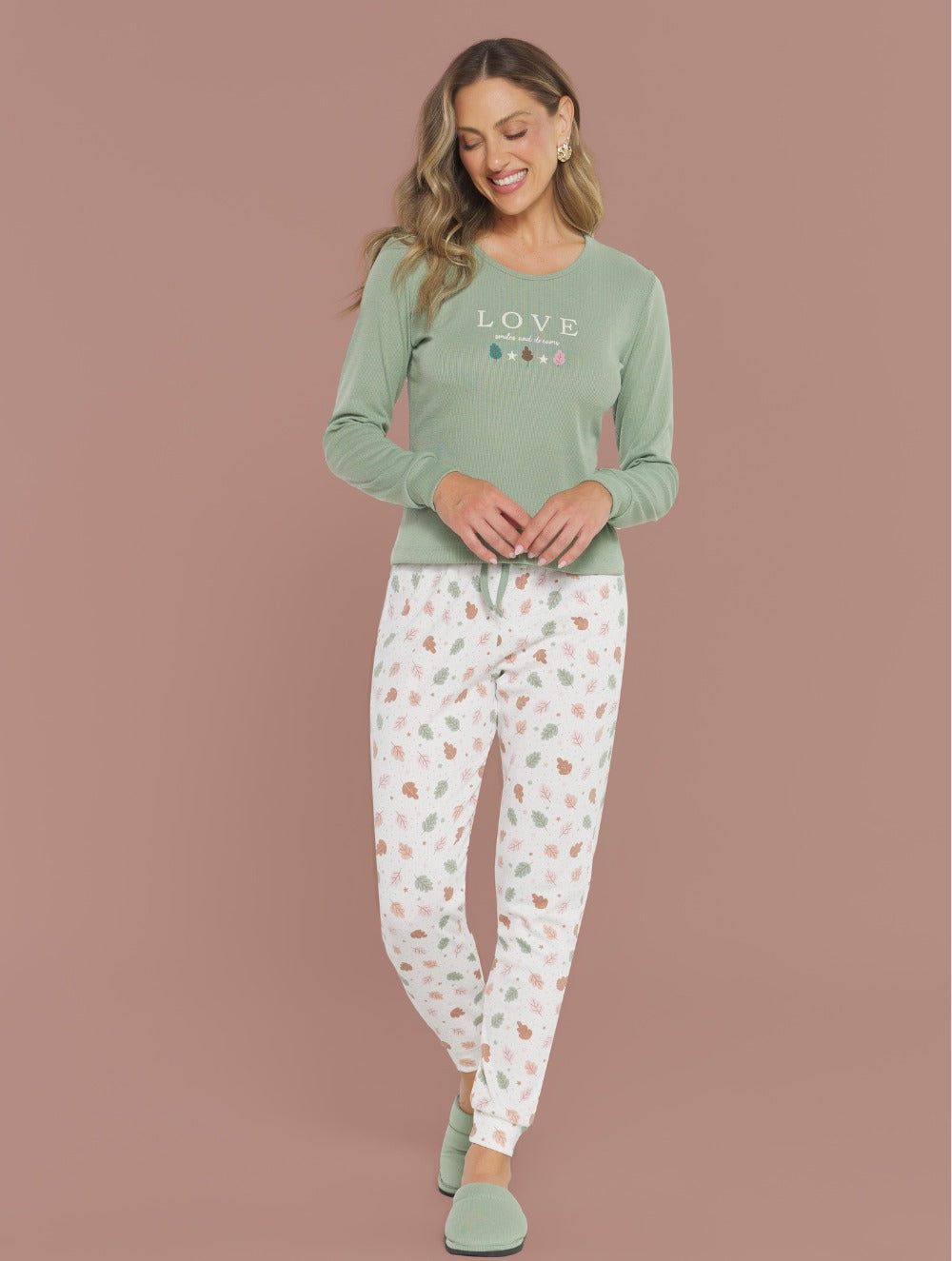 Pijama Ribana Canelada Nature